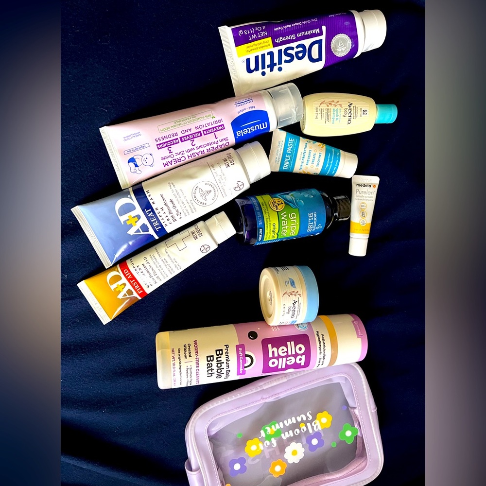 Baby diapering and body care bundle